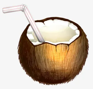 卡通椰子汁免抠
