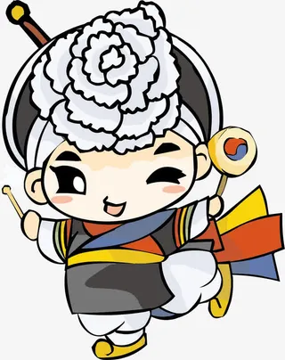 韩国卡通娃娃免抠