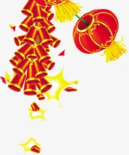 鞭炮红灯笼免抠 鞭炮红灯笼免抠