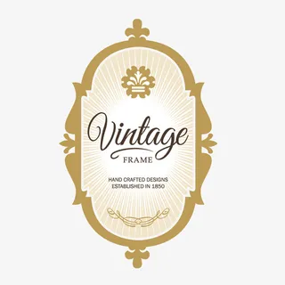 英伦简约边框免费素材免抠