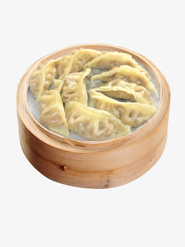 黄色蒸饺饺子免抠