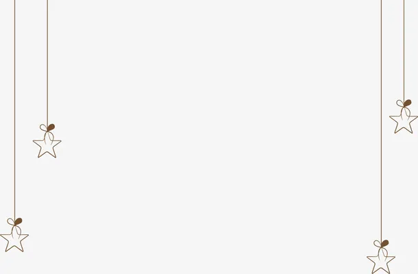 咖啡色线条挂饰免抠