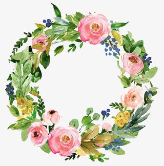 小清新植物花环9免抠