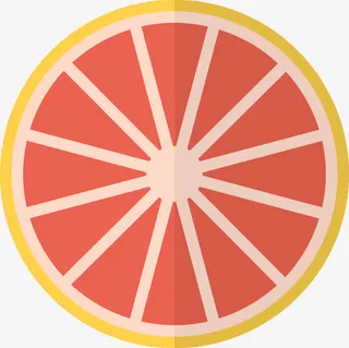 简约西柚矢量图标免抠