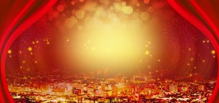 淘宝2017中国红海报banner背景高清