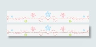 矢量图水彩花朵边框免抠