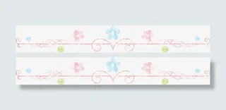 矢量图水彩花朵边框免抠