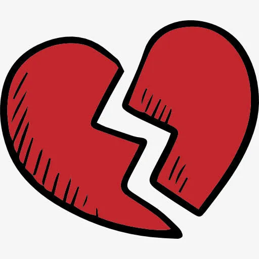 破碎的心图标免抠