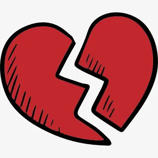 破碎的心图标免抠
