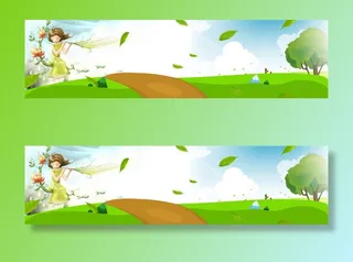 淘宝休闲食品卡通素材背景banner免抠