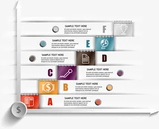 商务信息图表示意图免抠