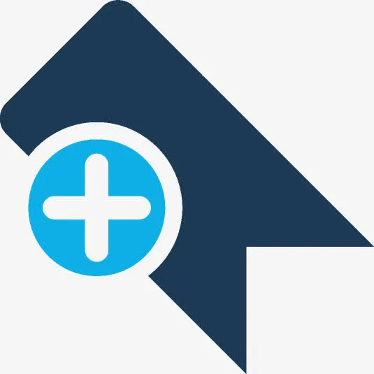 卡通蓝色标签PNG免抠