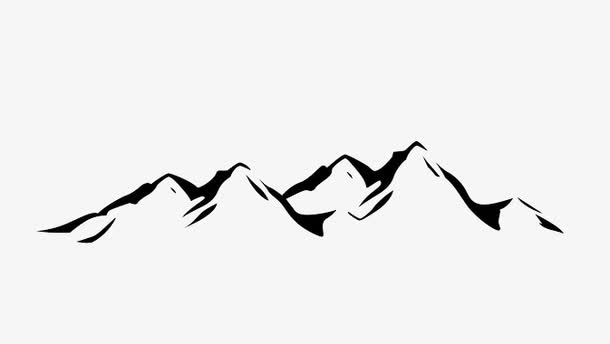 山简笔画免抠