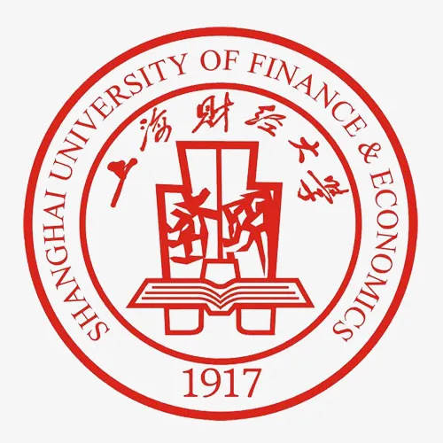 红色简约上海财经大学logo免抠