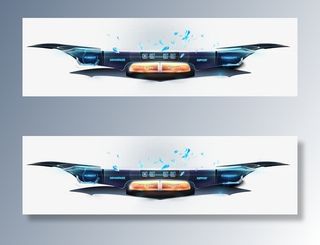 酷炫科技感播放器PSD免抠