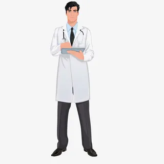 卡通医生素材免抠