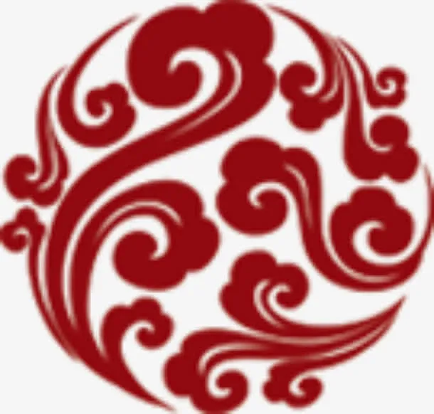 云气装饰花纹免抠