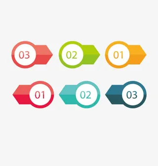 矢量标记数字免抠