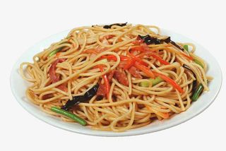 茶楼食品三丝炒面免抠