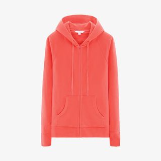 色连帽卫衣女拉链开衫艾米恋秋冬免抠