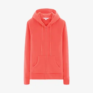 色连帽卫衣女拉链开衫艾米恋秋冬免抠