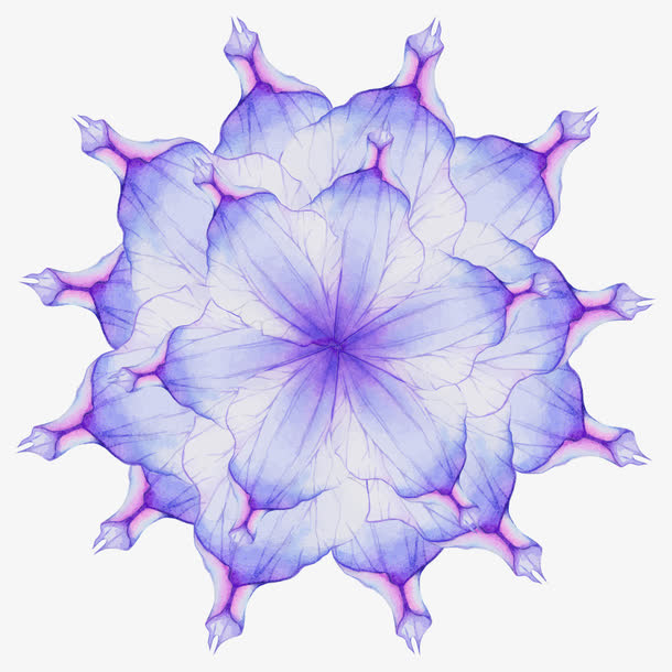 紫色花朵免抠