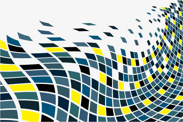 变形方块矢量图免抠