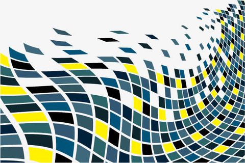 变形方块矢量图免抠