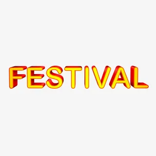 festival艺术字免抠