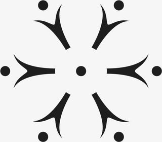 角花底纹花型对称平面图形免抠