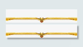 黄色花纹招聘海报边框免抠