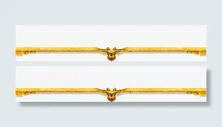 黄色花纹招聘海报边框免抠