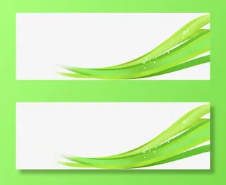 细长绿色卡通树叶夏天免抠