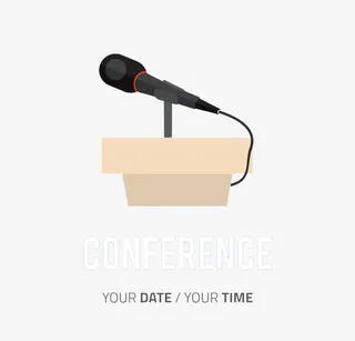 演讲发言麦克风话筒免抠