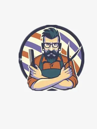 理发店卡通画免抠