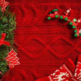 红色圣诞节促销背景高清