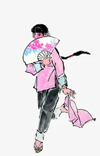 扭秧歌的女人免抠