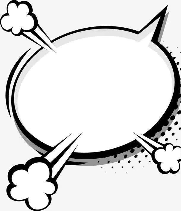 创意椭圆对话框免抠