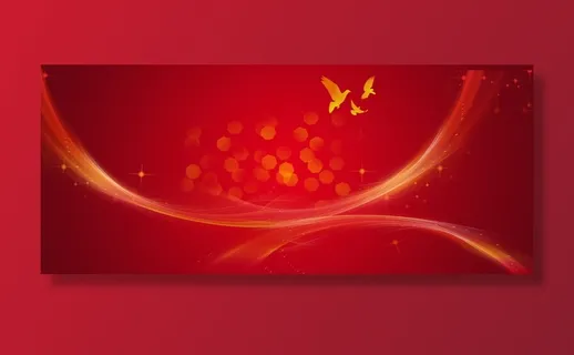 红色中国风党建背景设计免抠背景其他元素