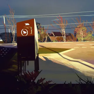 扁平风格室外光效动漫免抠