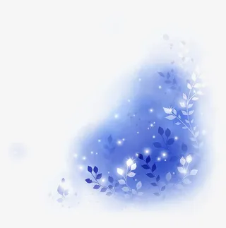 蓝色晕染背景免抠素材