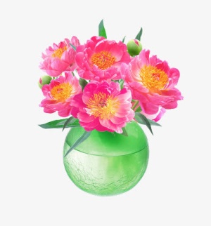 花瓶里的鲜花免抠