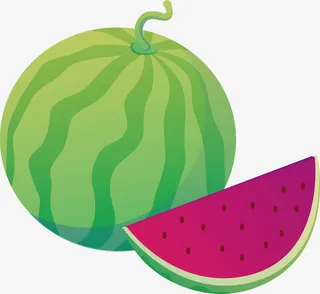 冰镇西瓜 清凉一夏免抠
