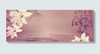 诗意小荷背景高清