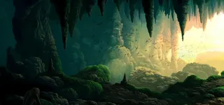 悬崖山脉背景高清