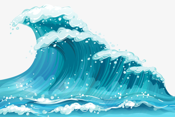 大海  海浪  水波  浪花免抠其他元素