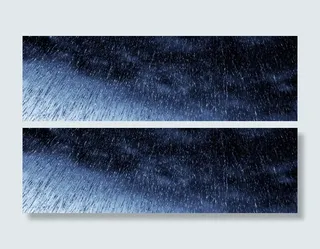 漫天雨滴banner设计免抠