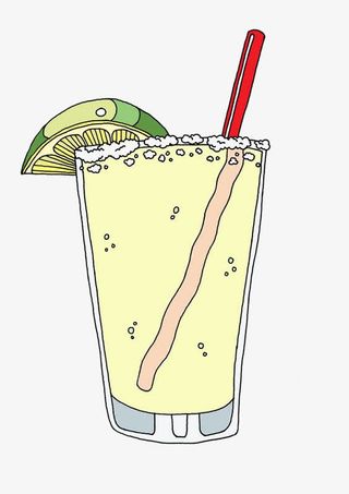 手绘苏打水免抠