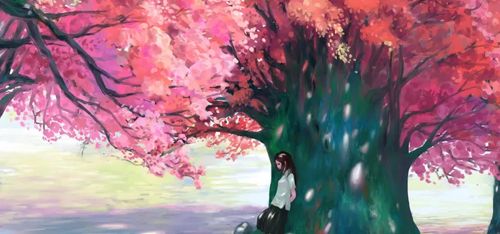 手绘动漫意境背景高清