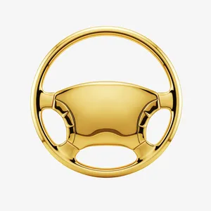 金色金属质感方向盘免扣免抠